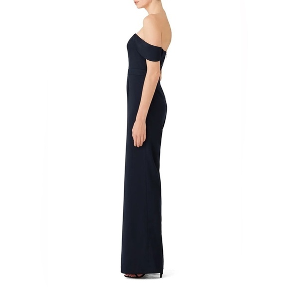 Jay Godfrey Brin Jumpsuit in Midnight Navy Blue - Picture 2 of 8